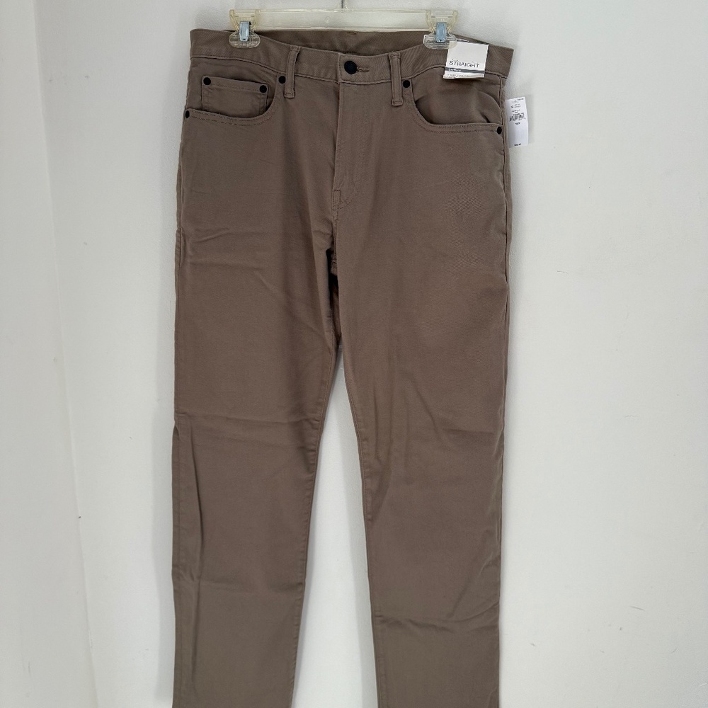 NWT Men’s GAP Straight Gapflex Jeans, Tan, size 32x32
